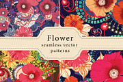 11 floral seamless patterns