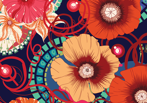 11 floral seamless patterns in Patterns - product preview 3