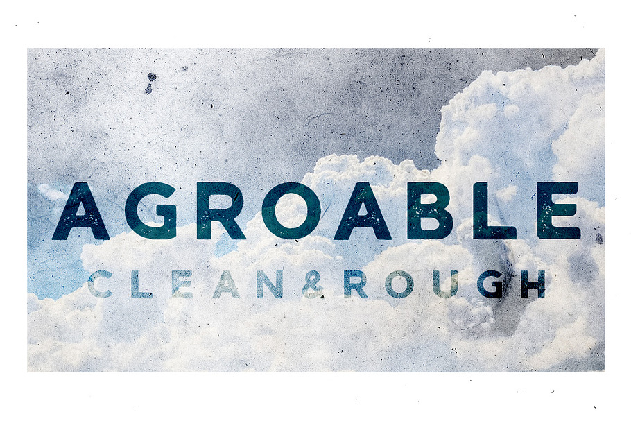 Agroable - Clean & Rough Font in Roman Fonts - product preview 8