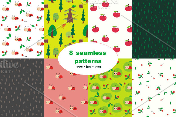 Hedgehog in the forest in Illustrations - product preview 3