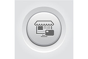 Online Store Icon. Business Concept