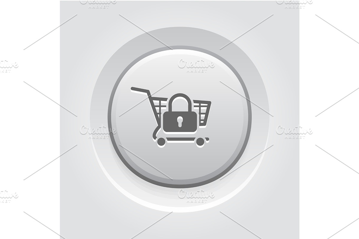 Secure  Shopping Icon in Illustrations - product preview 8