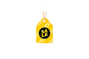 Sale label tab discount icon