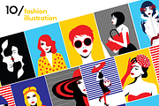 10 HOT - Fashion llustration
