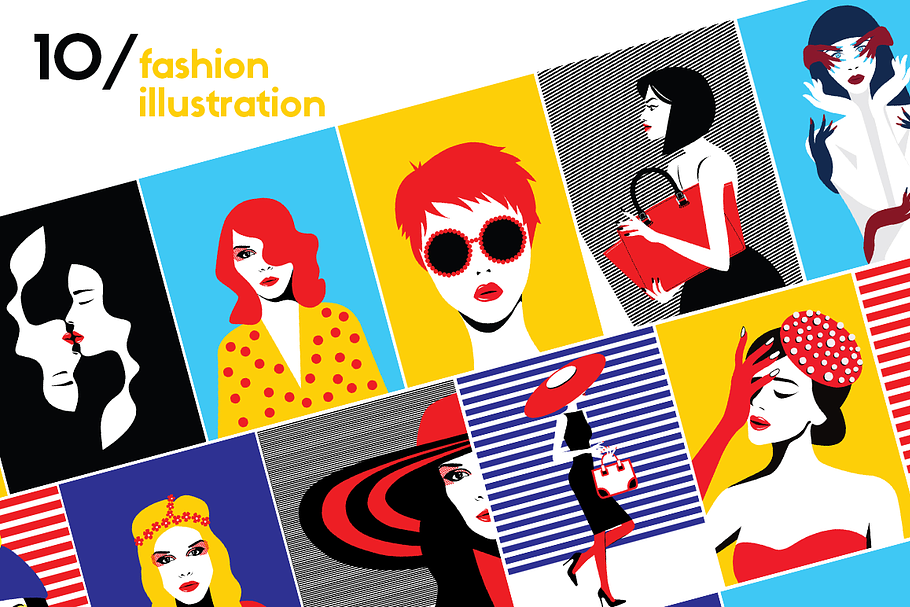 10 HOT - Fashion llustration in Illustrations - product preview 8
