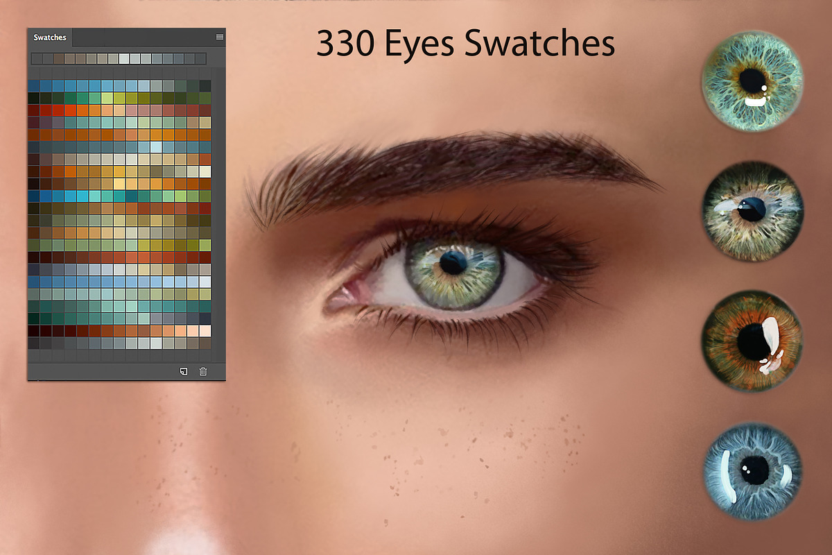 Eyes Swatches in Photoshop Color Palettes - product preview 8