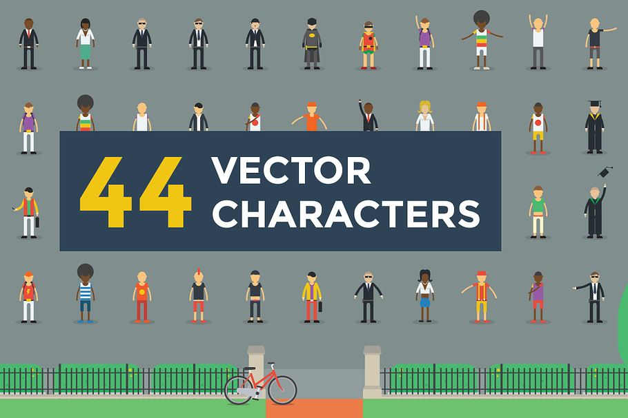 44 Vector Characters Illustrations