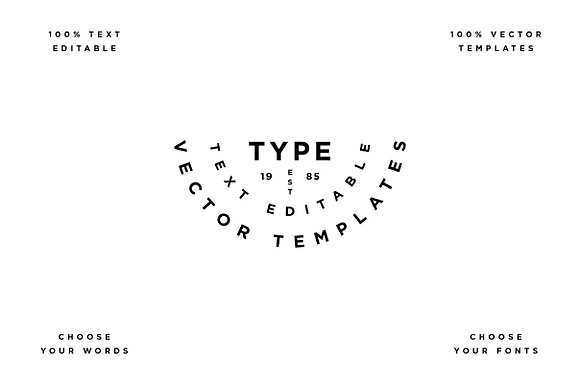 Type Template Bundle in Logo Templates - product preview 2