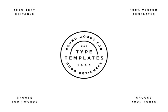 Type Template Bundle in Logo Templates - product preview 3