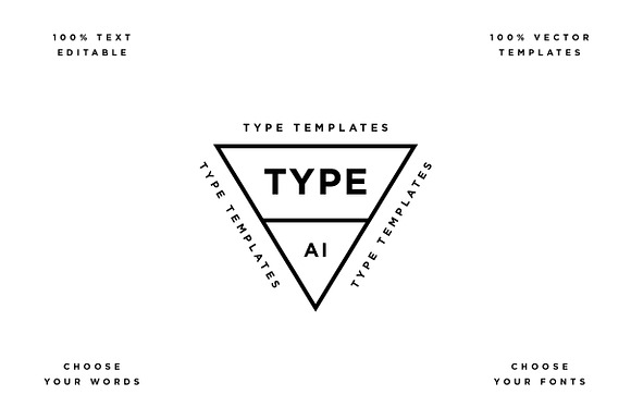 Type Template Bundle in Logo Templates - product preview 5