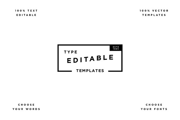Type Template Bundle in Logo Templates - product preview 13