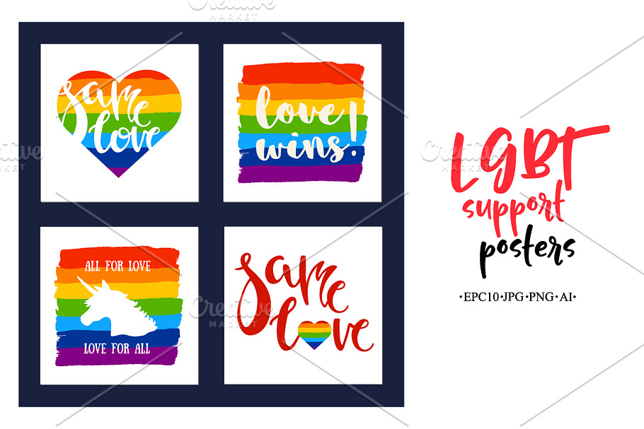 LGBT support posters