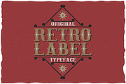 Retro Label Classic Look Typeface