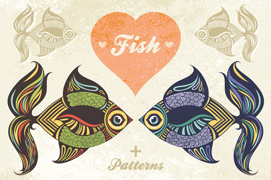 Fish set in Illustrations - product preview 8