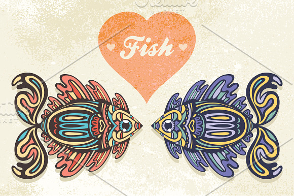 Fish set in Illustrations - product preview 2
