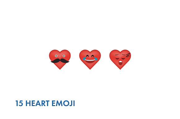 Emoji collection in Heart Emoticons - product preview 5