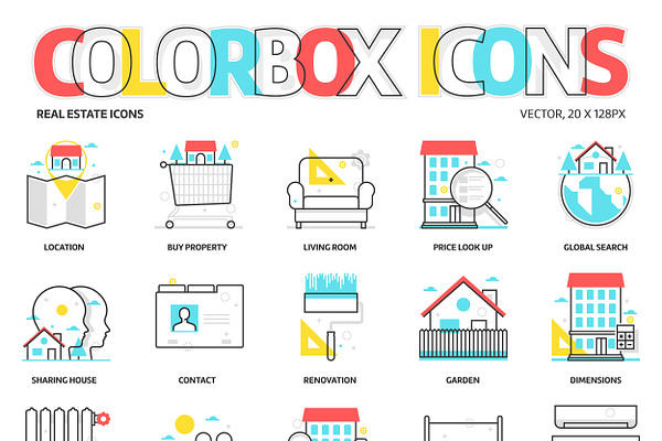 Colorbox icons, Real Estate
