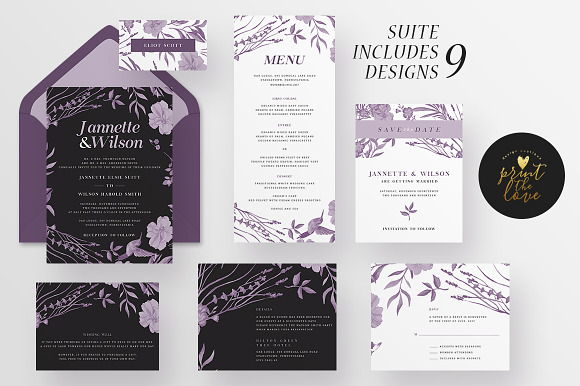 Wedding Invitation Suite - Jannette in Wedding Templates - product preview 3
