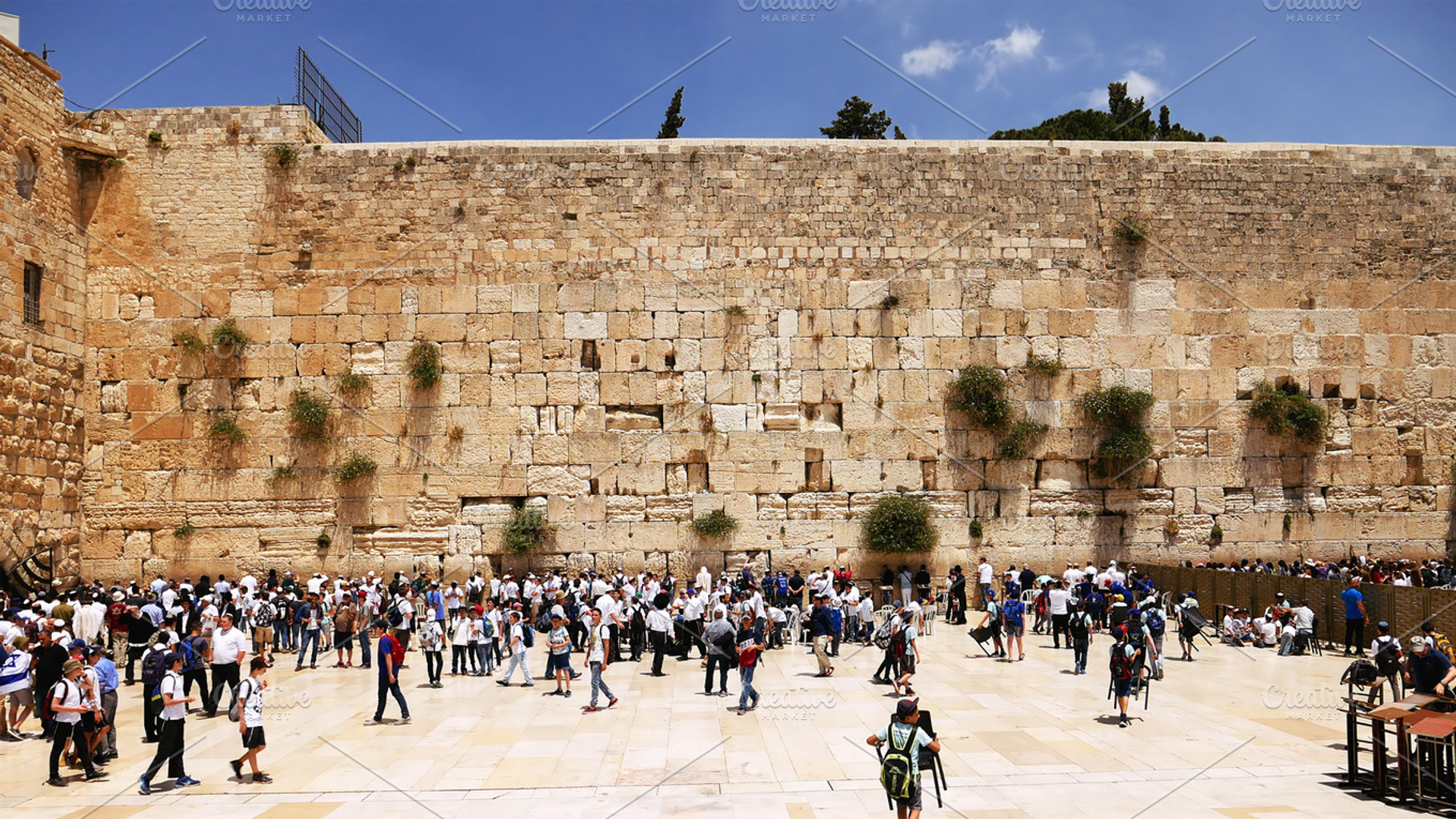 Western Wall or Wailing Wall or Kotel in Jerusalem | High-Quality ...