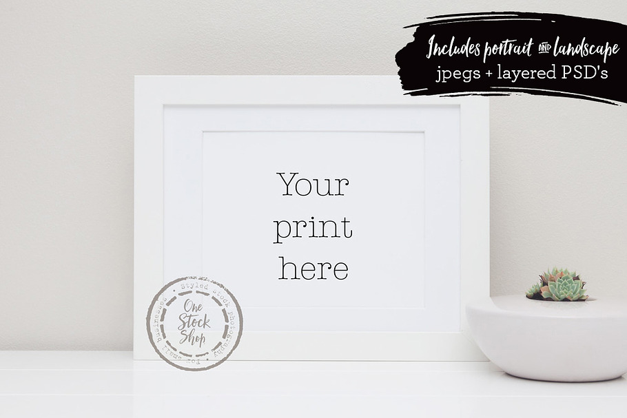 Styled Frame Mockup - Bundle in Print Mockups - product preview 8