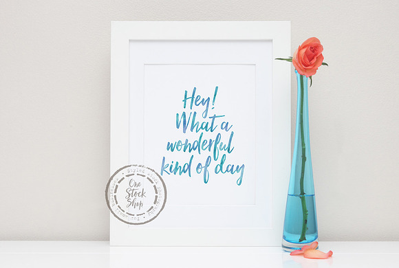 Styled Frame Mockup - rose in Print Mockups - product preview 1