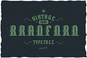 Bradford Vintage Label Typeface