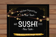 Sushi Restaurant Brochure