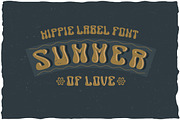 Summer Hippie Label Typeface