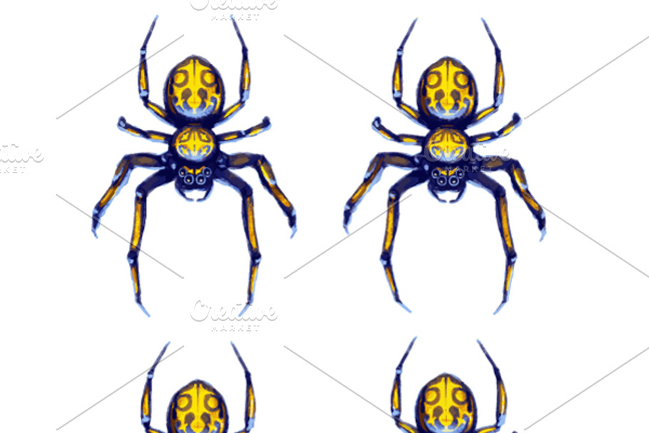 Sprite sheet of crawling spider in Objects - product preview 8