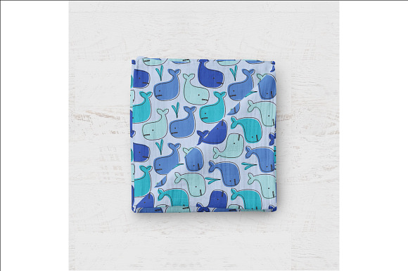 Whale Seamless Repeat Pattern in Patterns - product preview 2