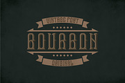Bourbon Vintage Label Typeface