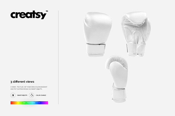 Boxing Gloves Mockup Set in Product Mockups - product preview 5