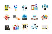 Computer networking icon set