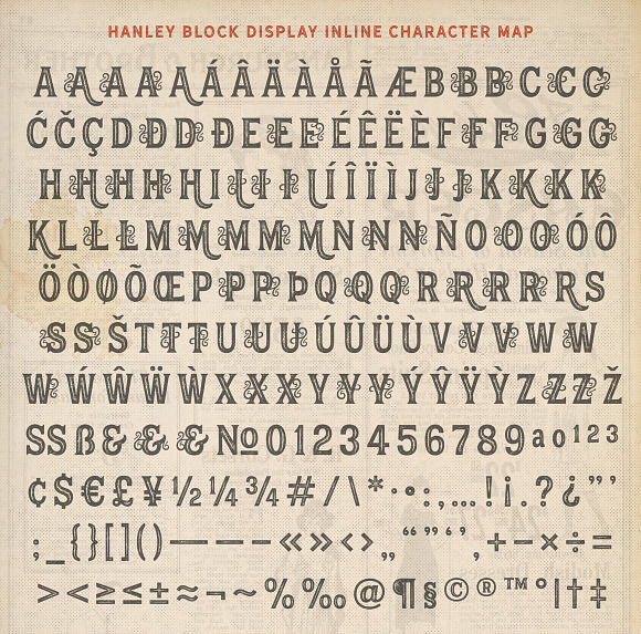 Hanley Rough Font Collection in Block Fonts - product preview 14