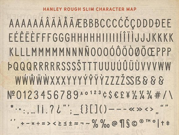 Hanley Rough Font Collection in Block Fonts - product preview 17