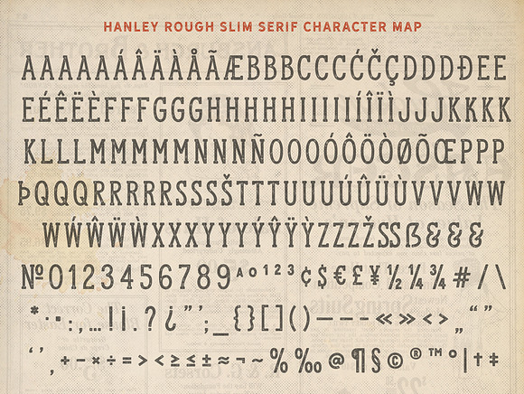 Hanley Rough Font Collection in Block Fonts - product preview 18