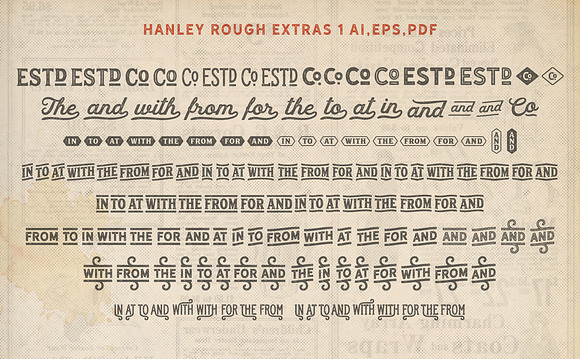 Hanley Rough Font Collection in Block Fonts - product preview 20