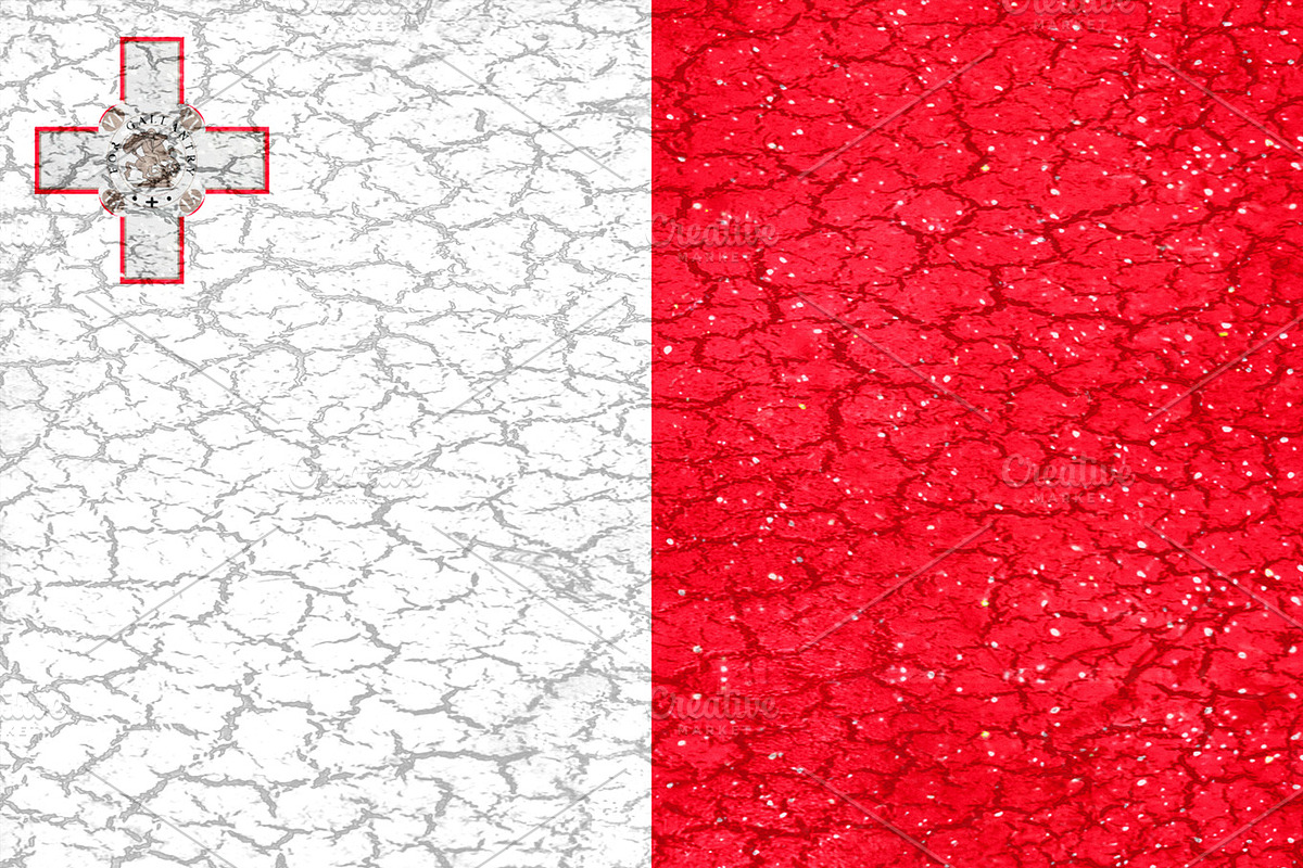 Malta Grunge Style National Flag in Illustrations - product preview 8