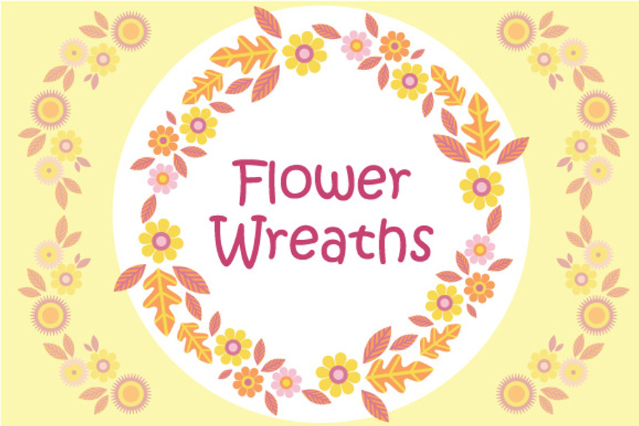 Flower Wreaths in Illustrations - product preview 8