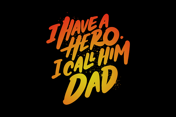 8 Father's Day Lettering Quotes in Illustrations - product preview 9