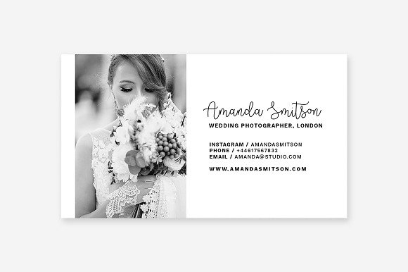 Business Card Template Photography in Business Card Templates - product preview 3