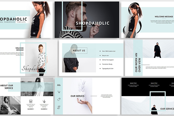 Shopdaholic - Powerpoint Template in PowerPoint Templates - product preview 1