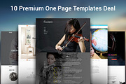 10 One Page HTML Templates Bundle