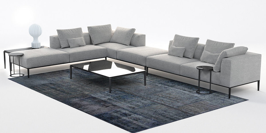 B&B Italia Michel Effe Sofa in Furniture - product preview 1