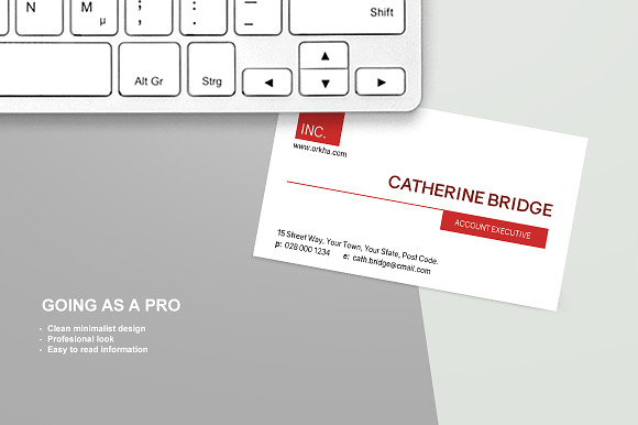 Corporate Executive Business Card in Business Card Templates - product preview 1