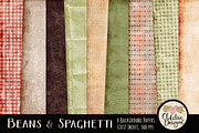 Beans & Spaghetti Digital Paper Pack