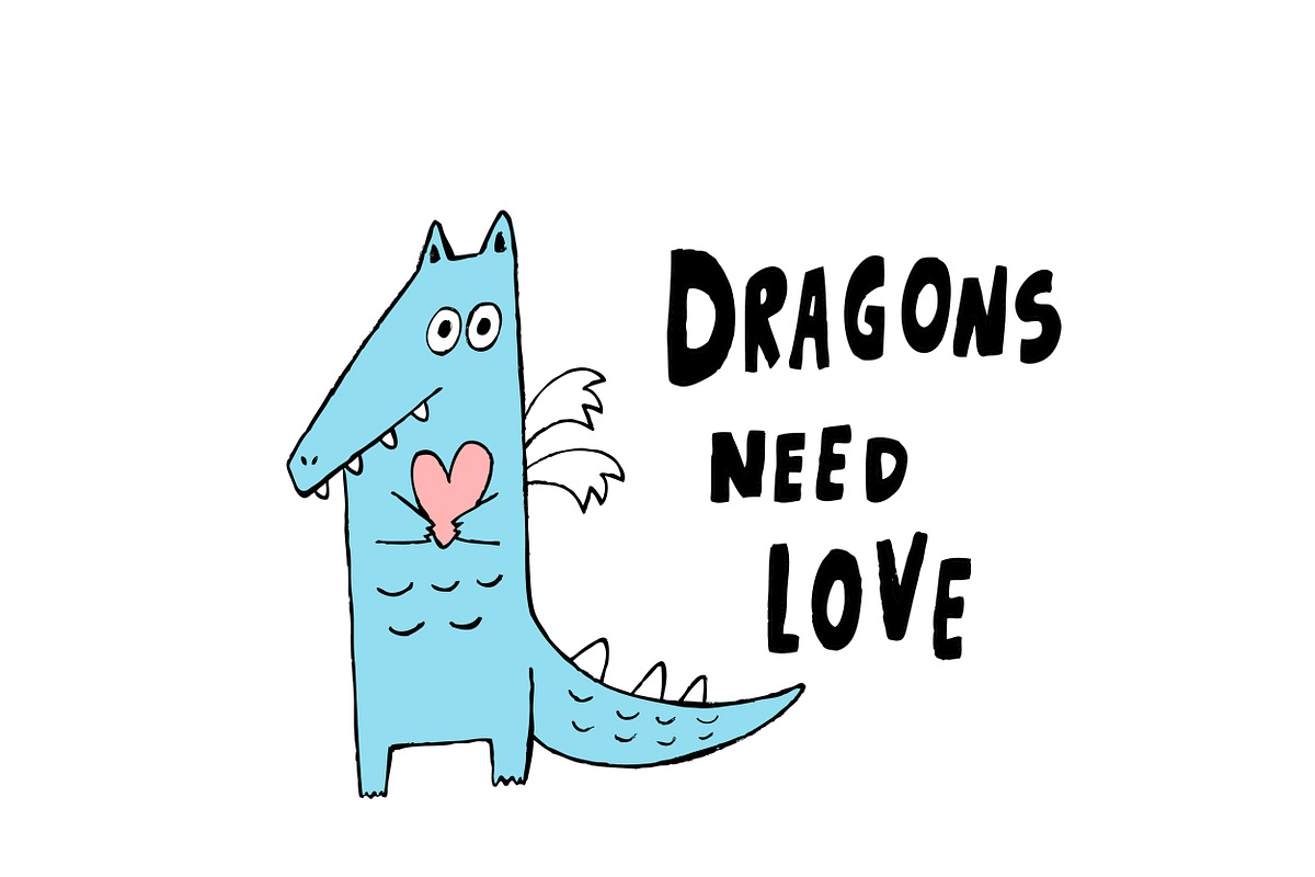 Dragons need love in Illustrations - product preview 8