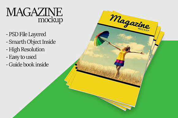 Magazine Mockup in Print Mockups - product preview 3