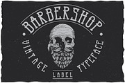 Barbershop Vintage Label Typeface