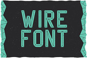 WireFont Vintage Label Typeface